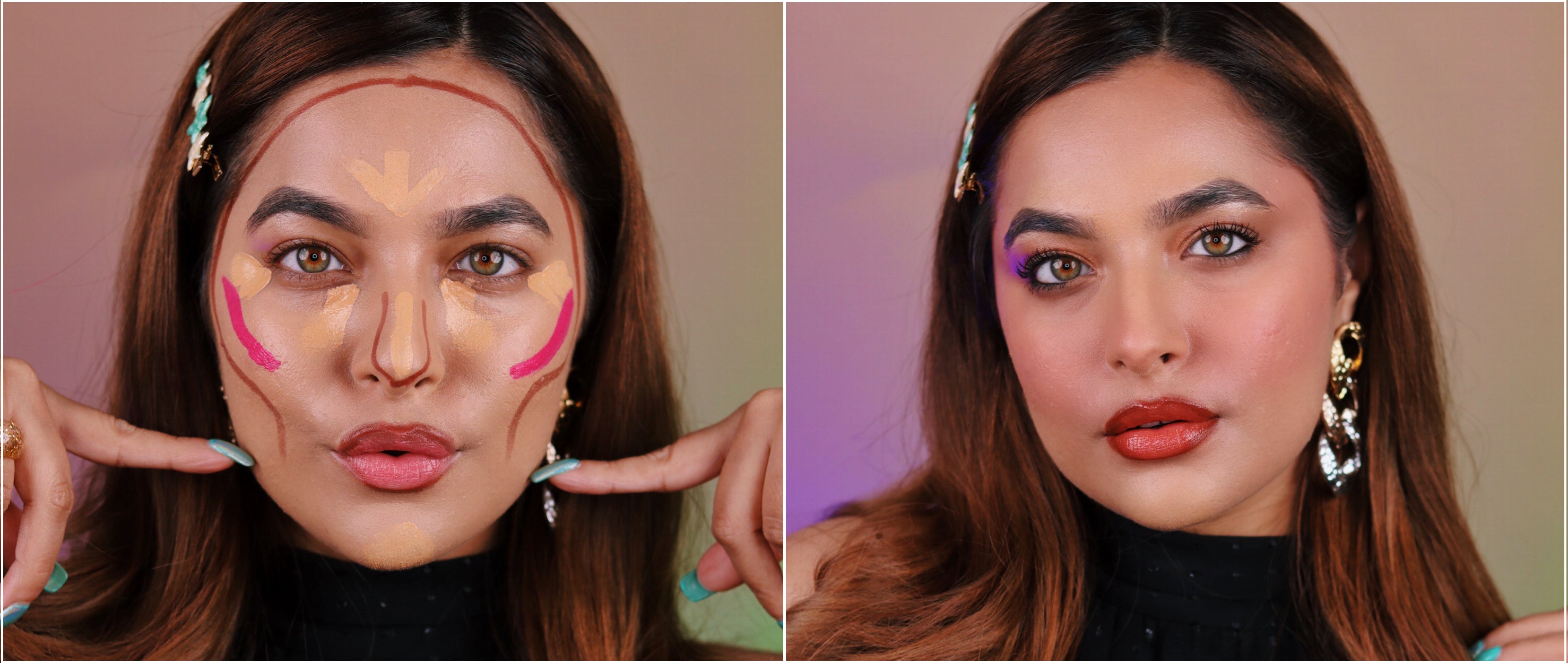 Face Lift Tricks Hacks Using Makeup