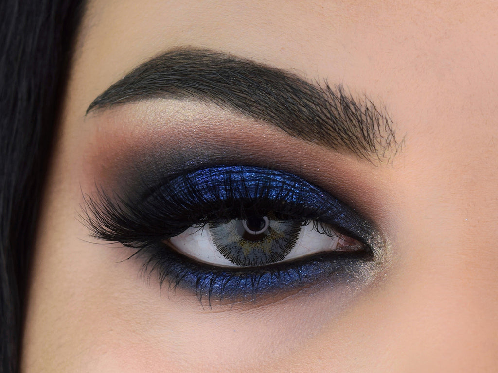 Makeup With Blue Eyeliner Eyeshadow