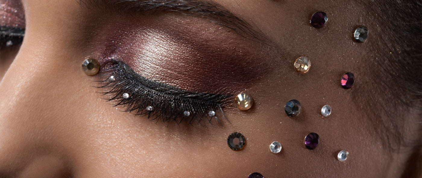 Here's How to Use Rhinestones & Pearls to Up Your Makeup Game