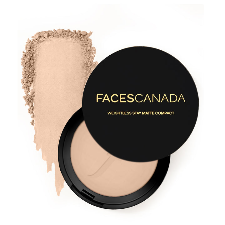 Faces Canada Weightless Stay Matte Compact in Natural 02 - weightless finish.
