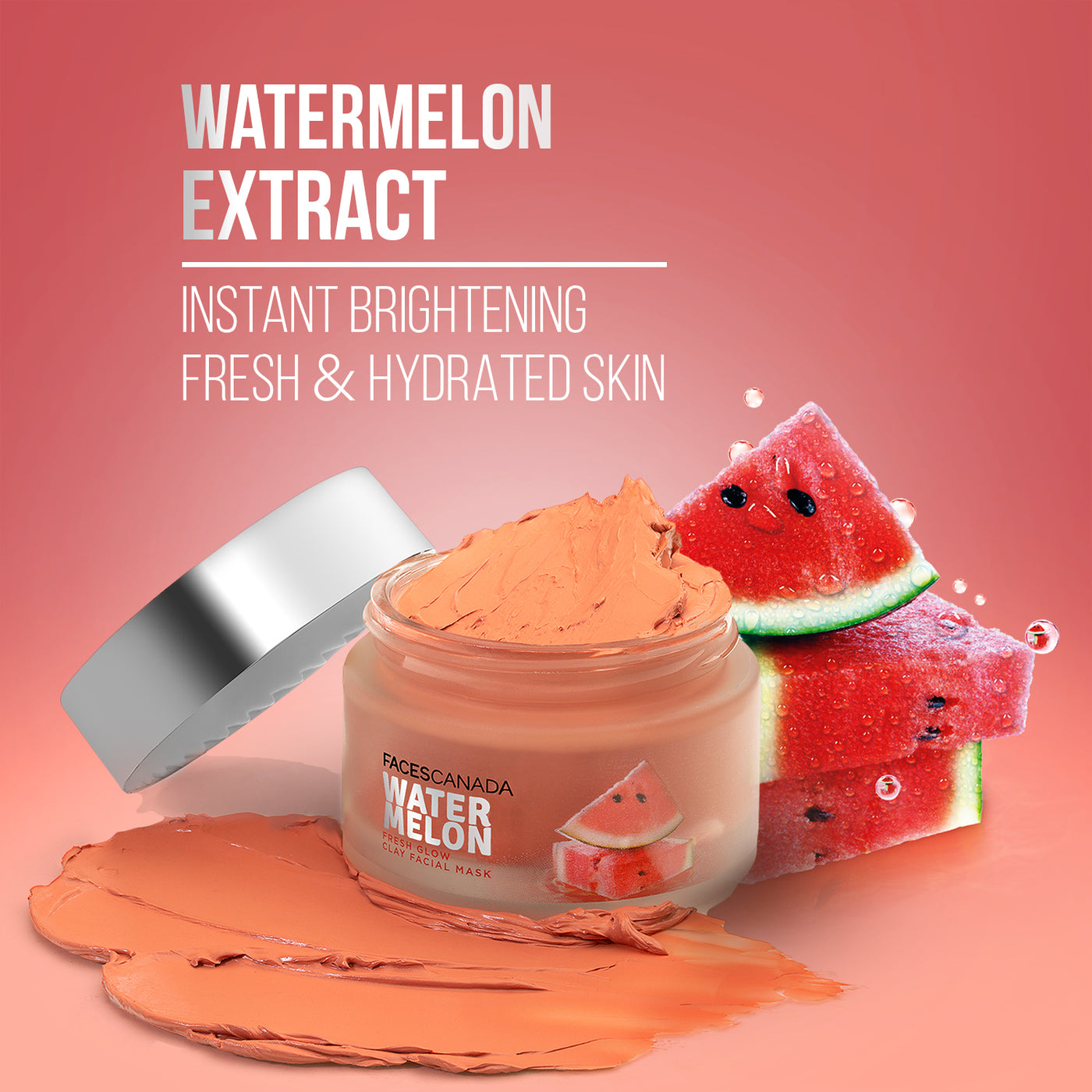 Water Melon Fresh Glow Clay Facial Mask