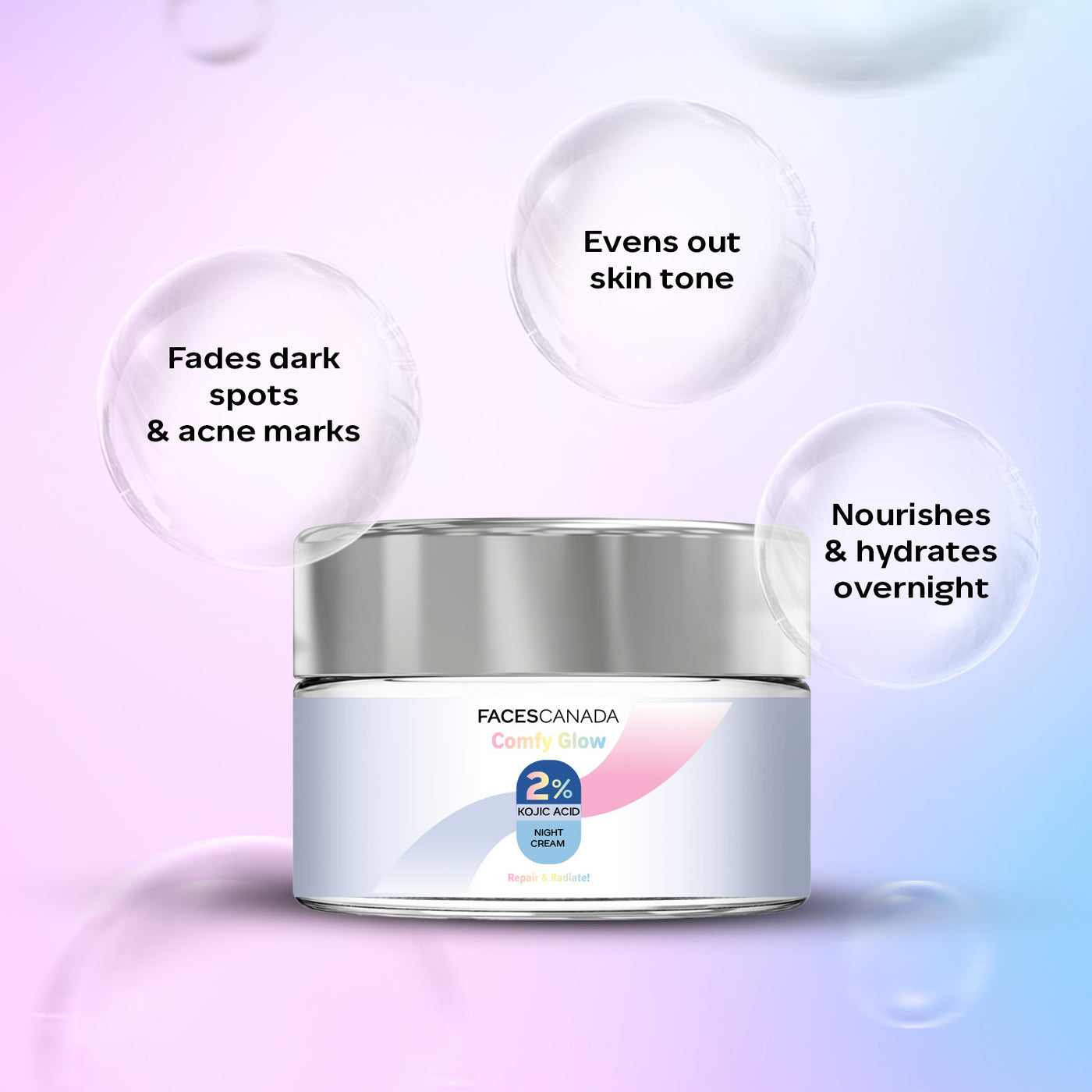 Comfy Glow 2% Kojic Acid Night Cream 25gm