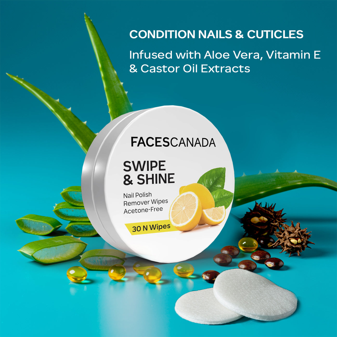 Swipe & Shine Nail Paint Wipes (30 pc)