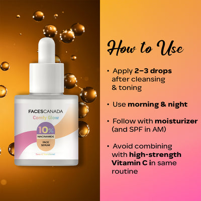 Comfy Glow 10% Niacinamide Face Serum 15ml