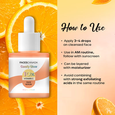 Comfy Glow 10% Vitamin C Face Serum 15ml