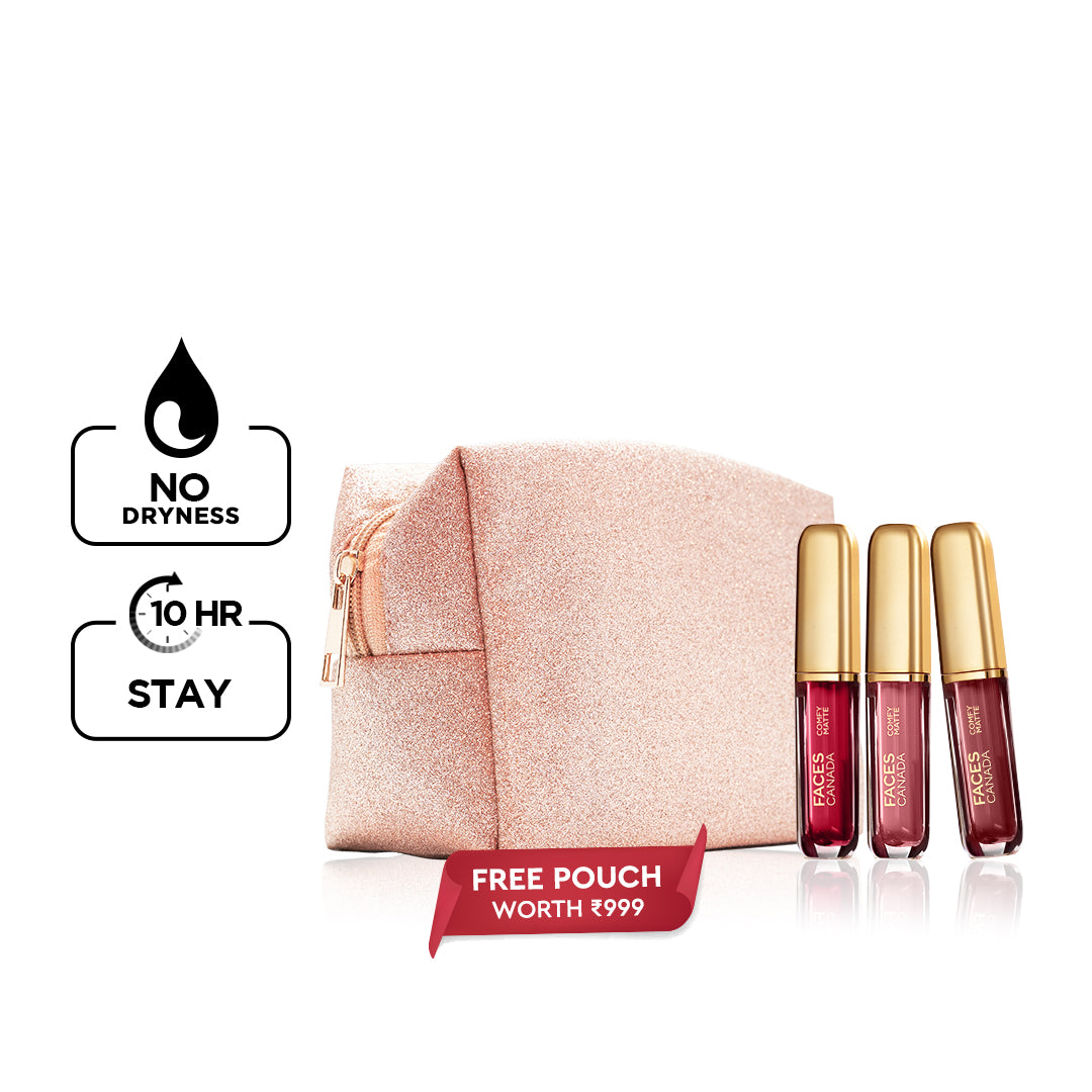 3 in 1 Comfy Matte Lipstick Combo