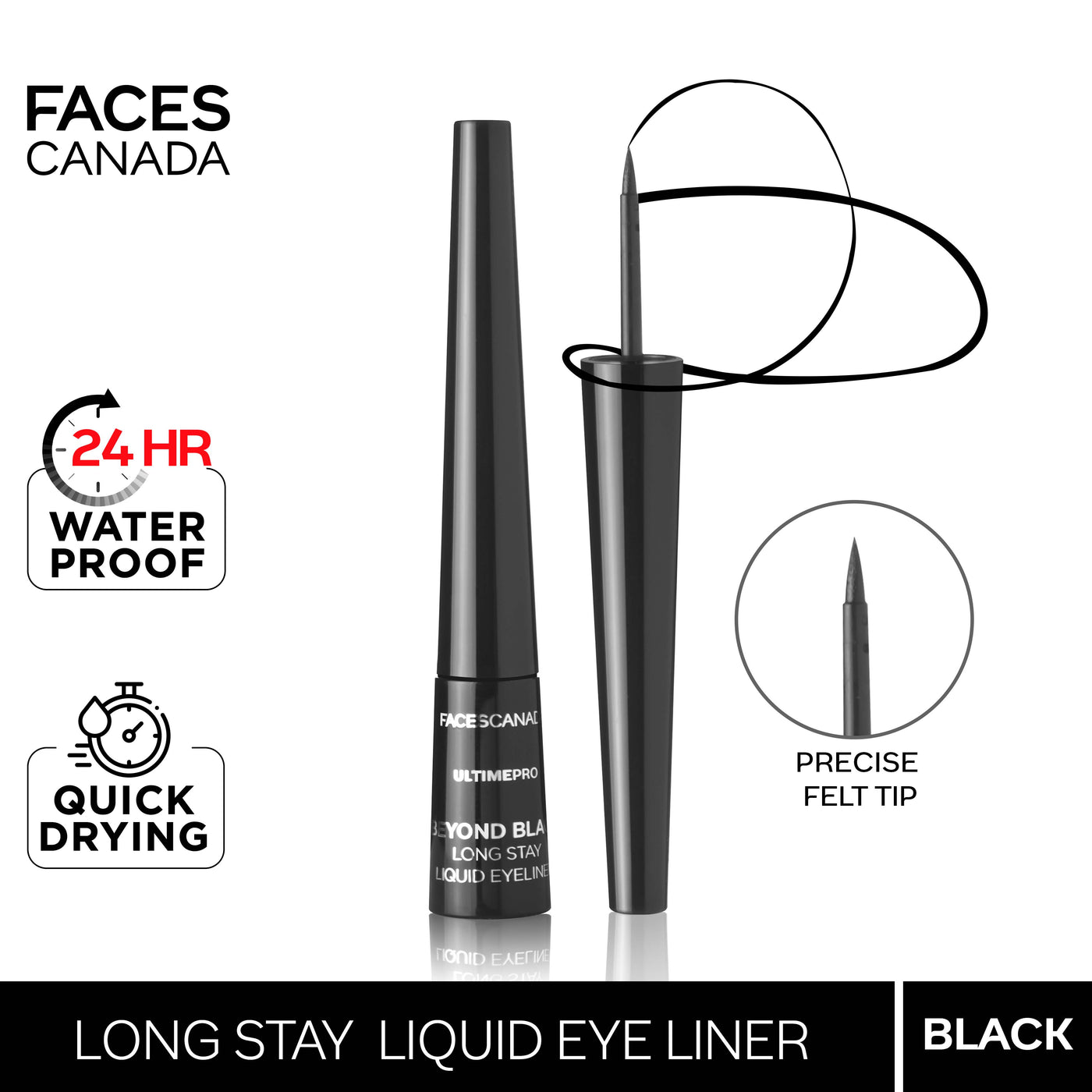 Beyond Black Long Stay Liquid Eye Liner Black