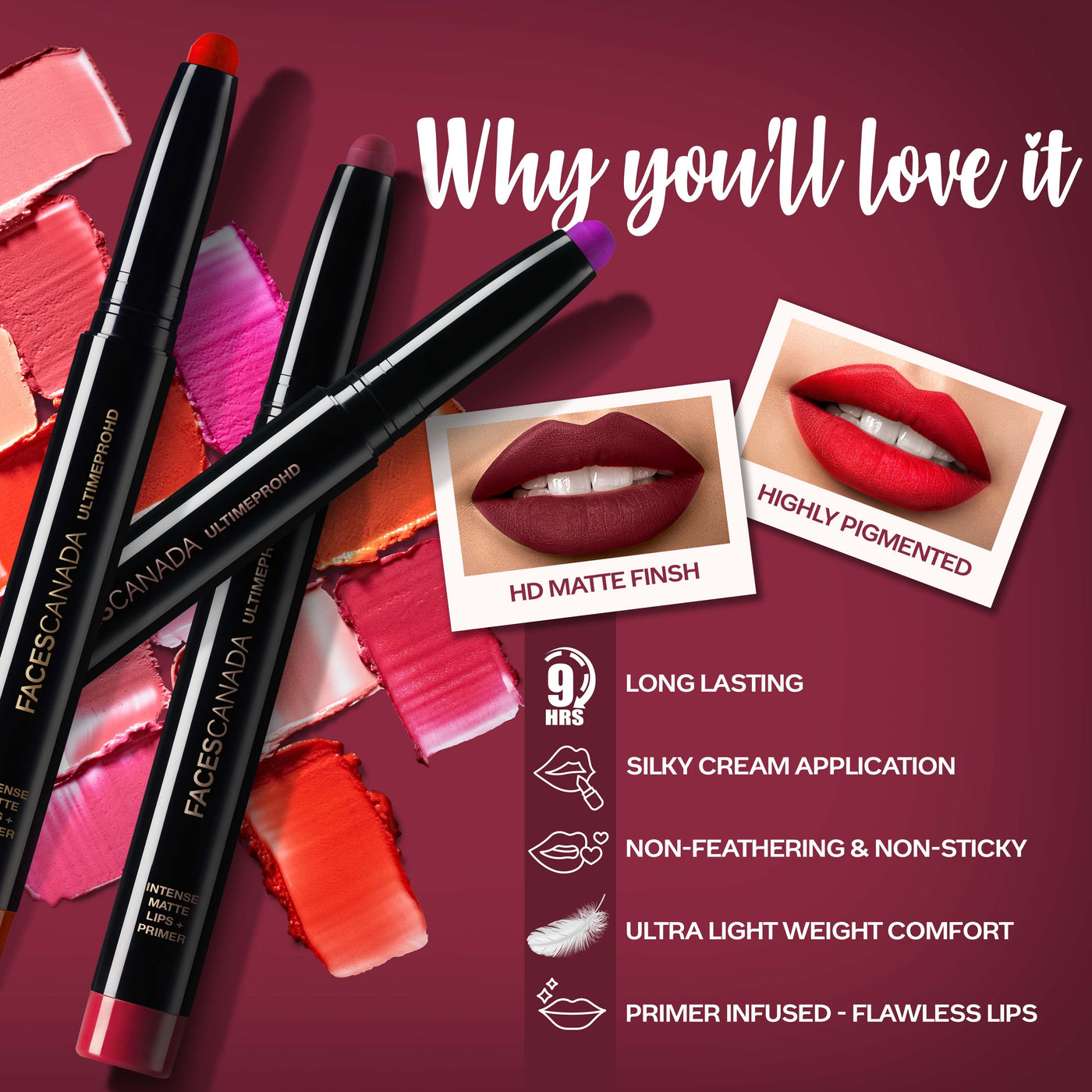 Ultime Pro HD Intense Matte Lips + Primer