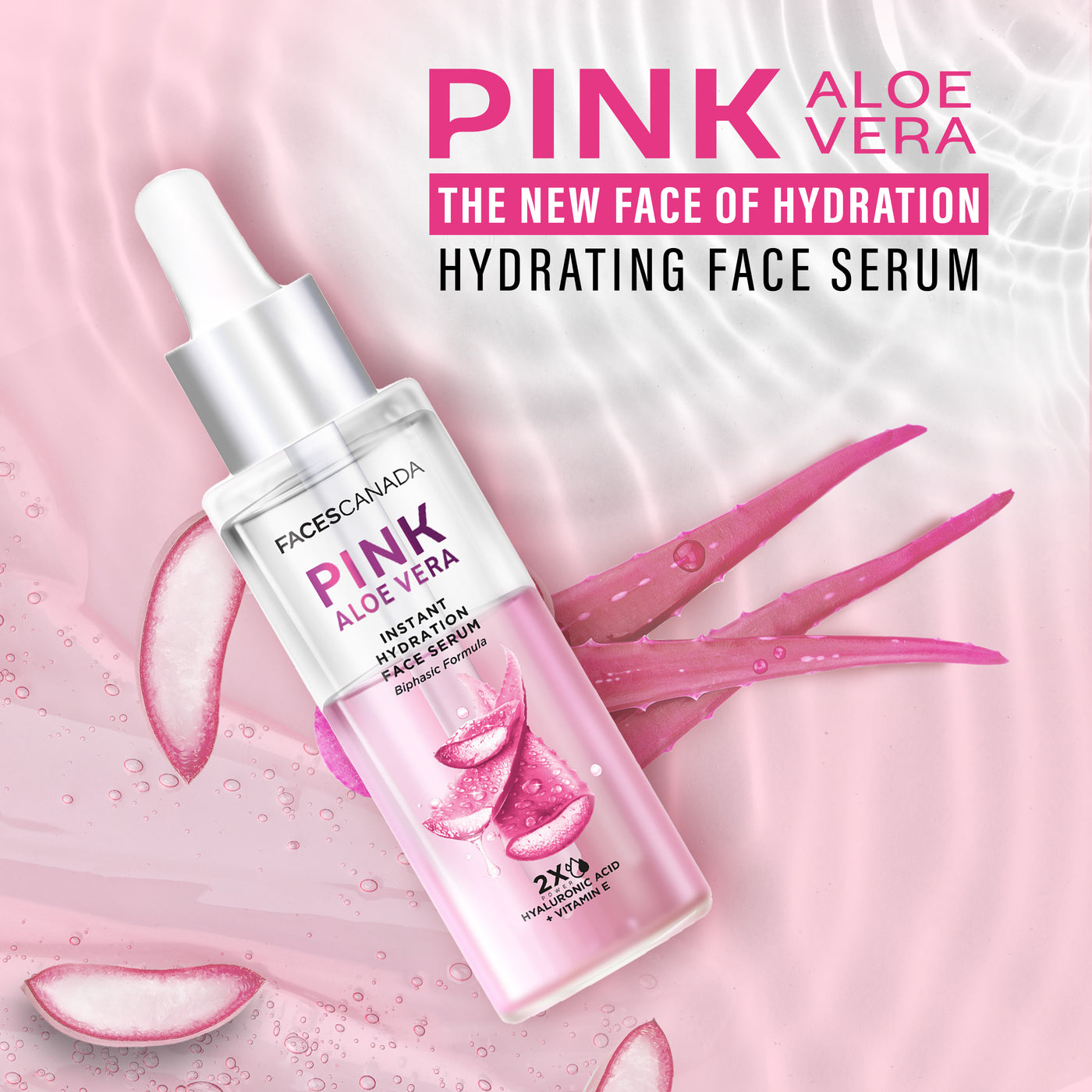 Pink Aloe Vera Instant Hydration Face Serum