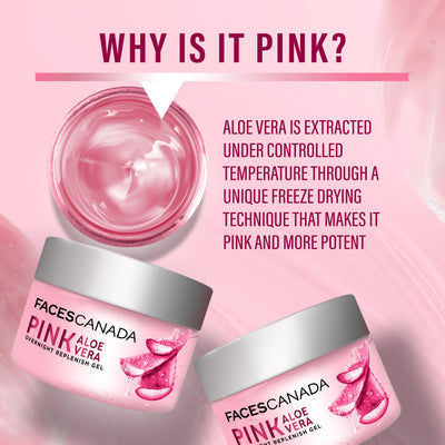 Pink Aloe Vera Overnight Replenish Gel