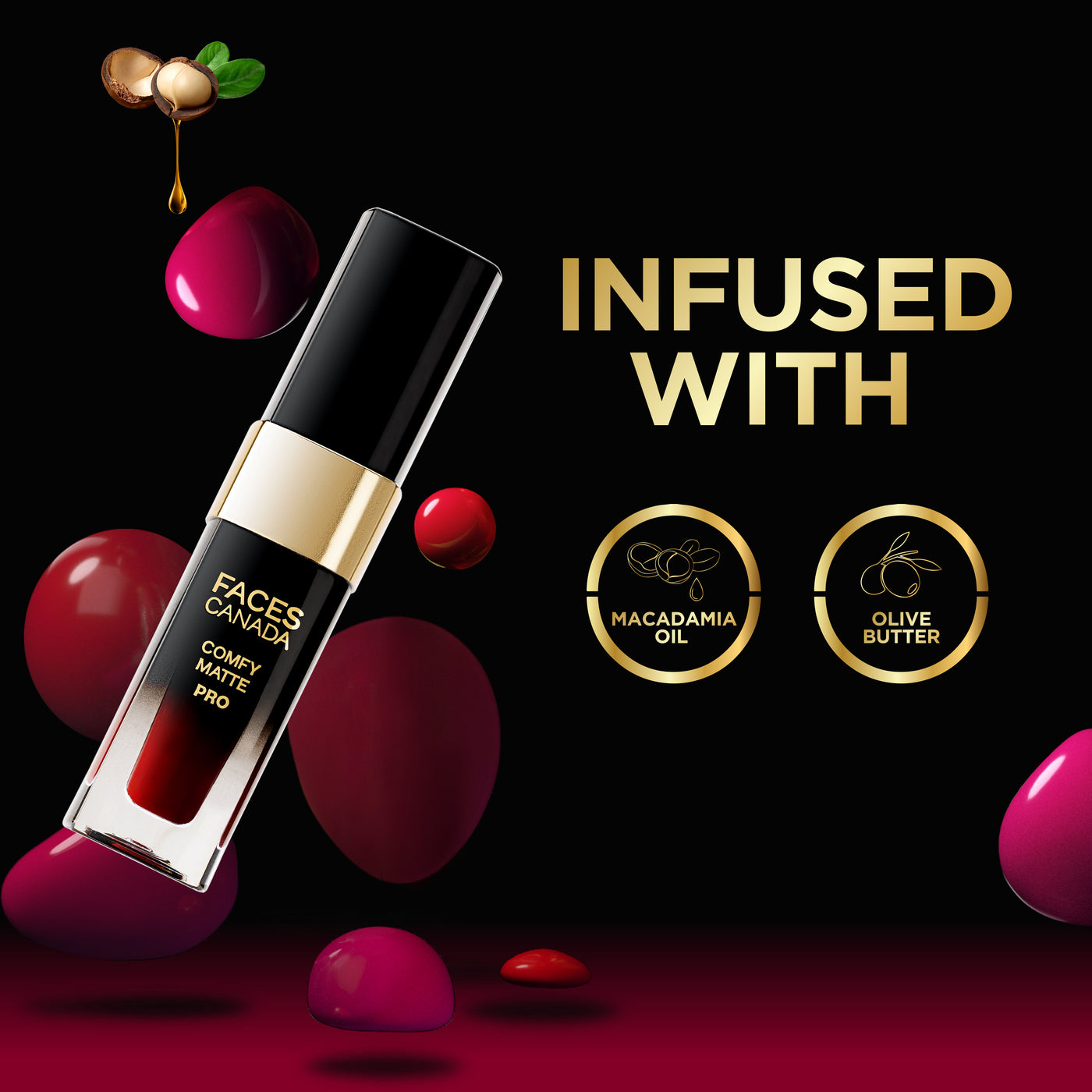 Rubescent Red Comfy Matte Lipstick - Buy Matte Liquid Lipstick Online – Faces Canada