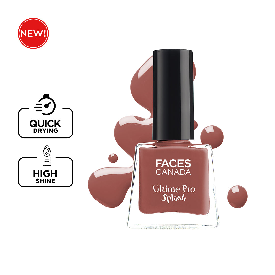 Buy FACES CANADA Ultime Pro Splash Nail Enamel - Merlot 137 (8ml) | Quick  Drying | Glossy Finish | Long Lasting | No Chip Formula | High Shine Nail  Polish For Women |